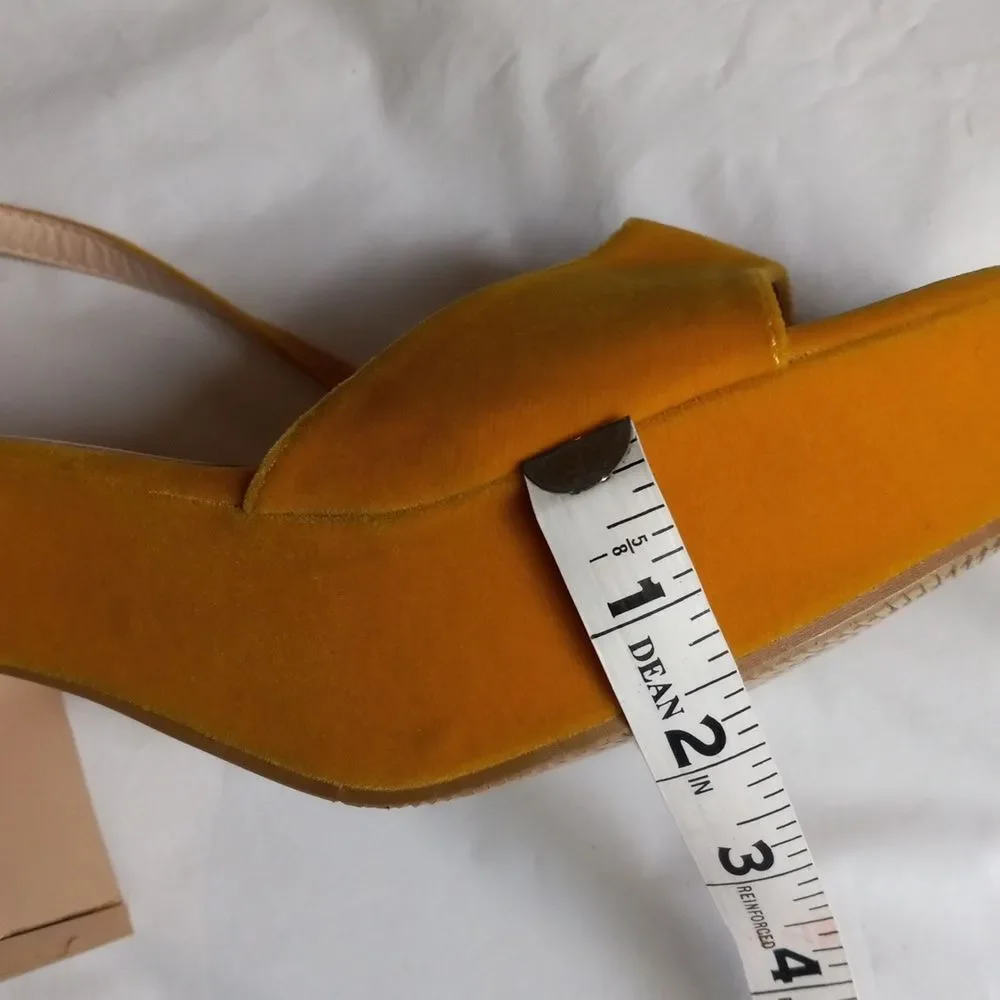 Camssoo Women's Platforms Wedges Sandal Suede Open Toe Ankle Sz 40